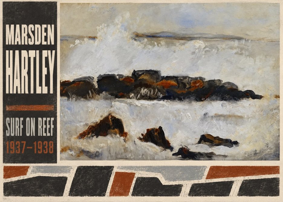 Marsden Hartley Surf on Reef No2 - Poster