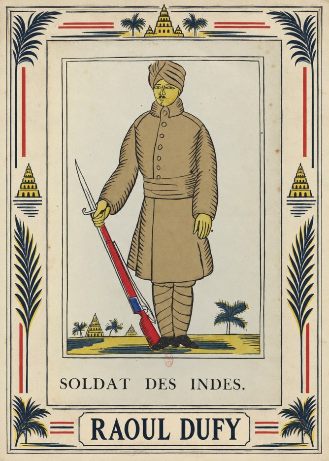 Raoul Dufy Soldat Des Indes. No5 - Poster