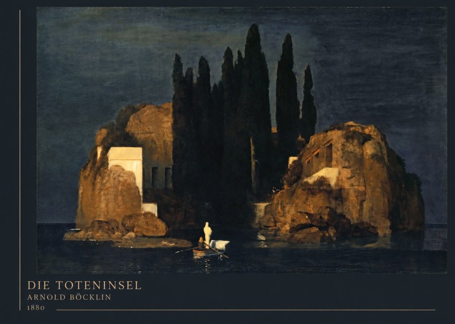 Arnold Böcklin Die Toteninsel VI No4 - Poster