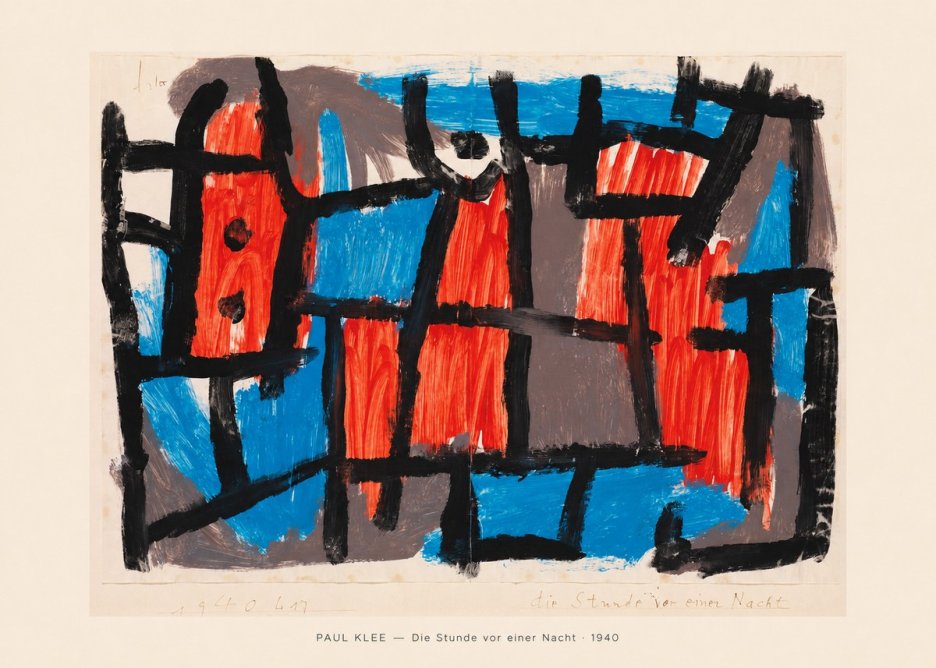 Paul Klee Die Stunde Vor Einer Nacht No5 - Poster