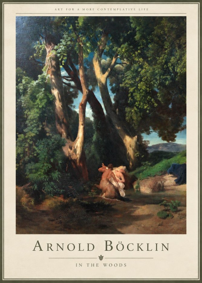 Arnold Böcklin In the Woods No4 - Poster