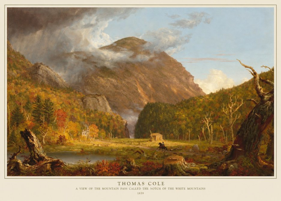 Thomas Cole A View of the Mountain Pass Called the Notch of the White Mountains No5 - Poster