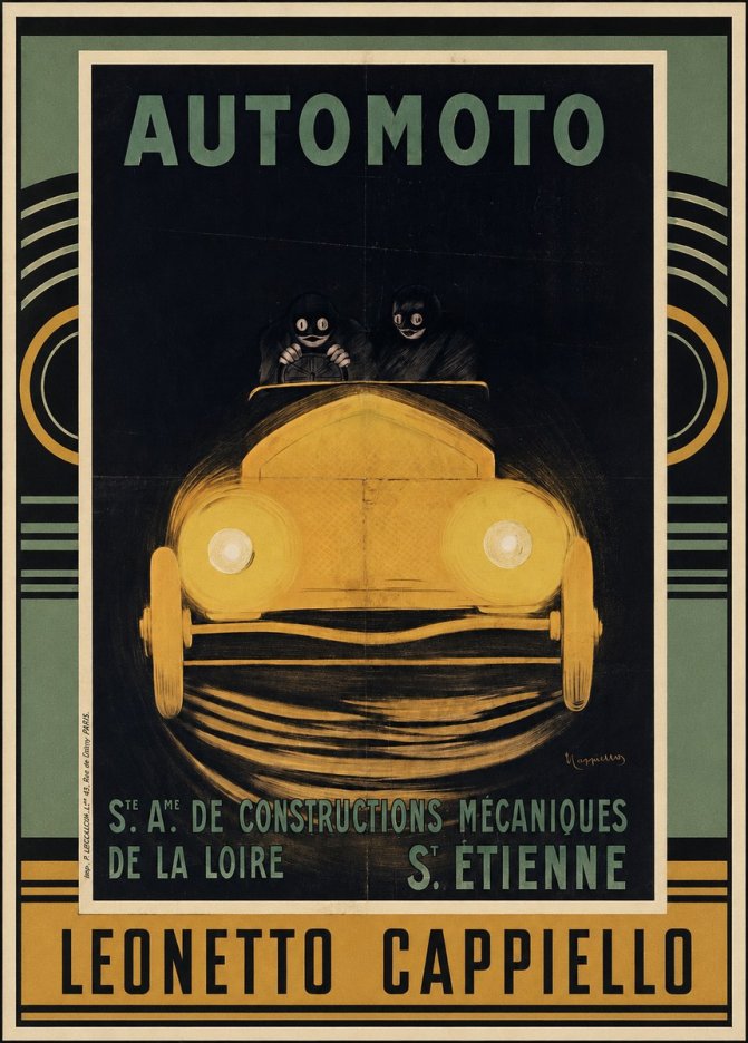 Leonetto Cappiello Automoto No3 - Poster