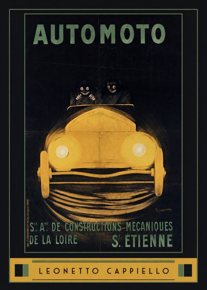 Leonetto Cappiello Automoto No6 - Poster