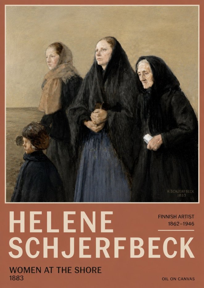 Helene Schjerfbeck Women at the Shore No5 - Poster
