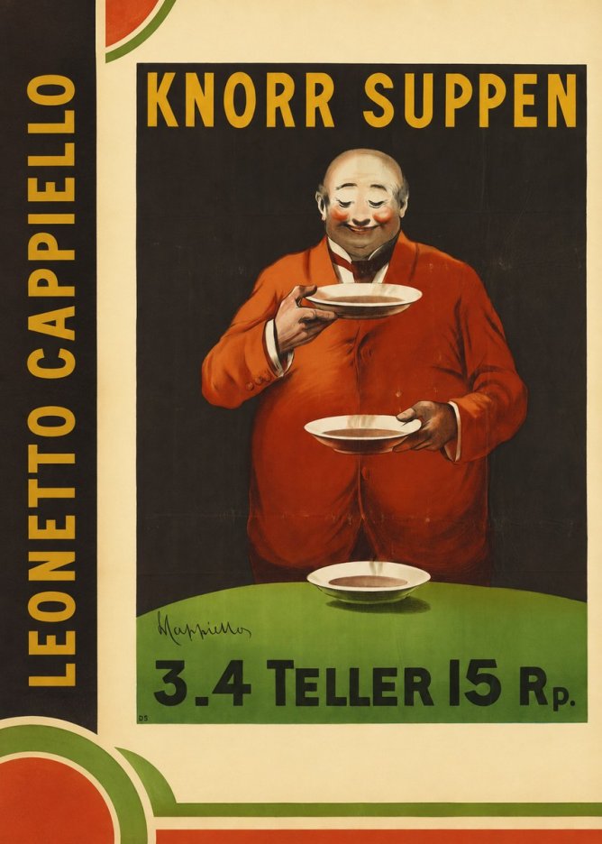 Leonetto Cappiello Knorr Suppen No2 - Poster