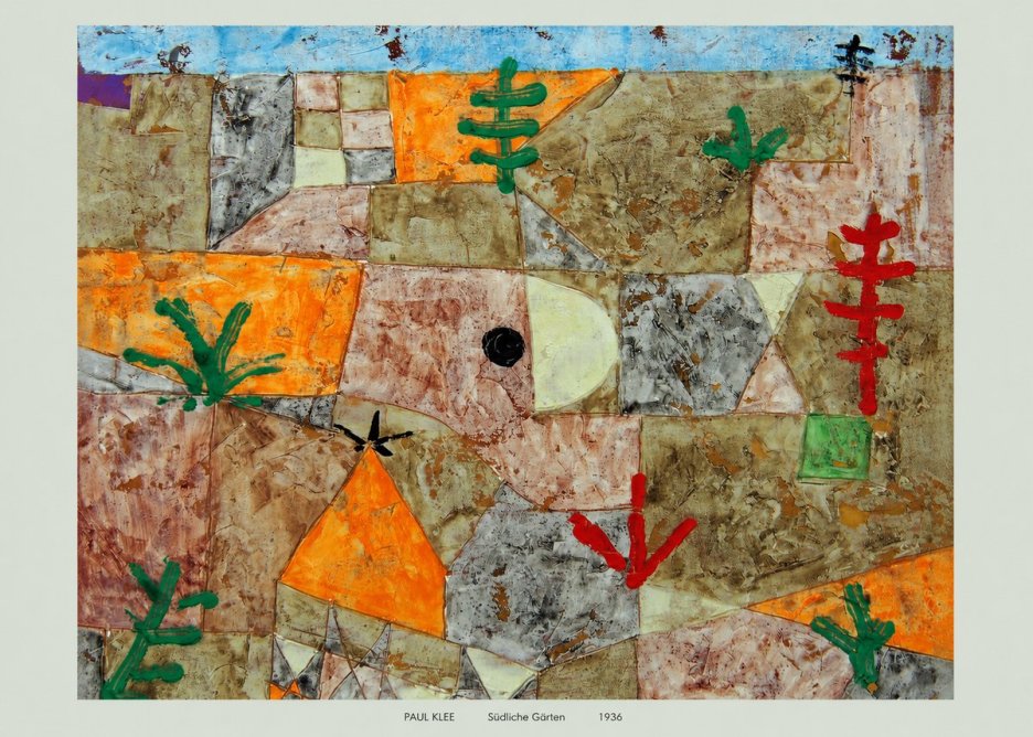 Paul Klee Südliche Gärten No6 - Poster