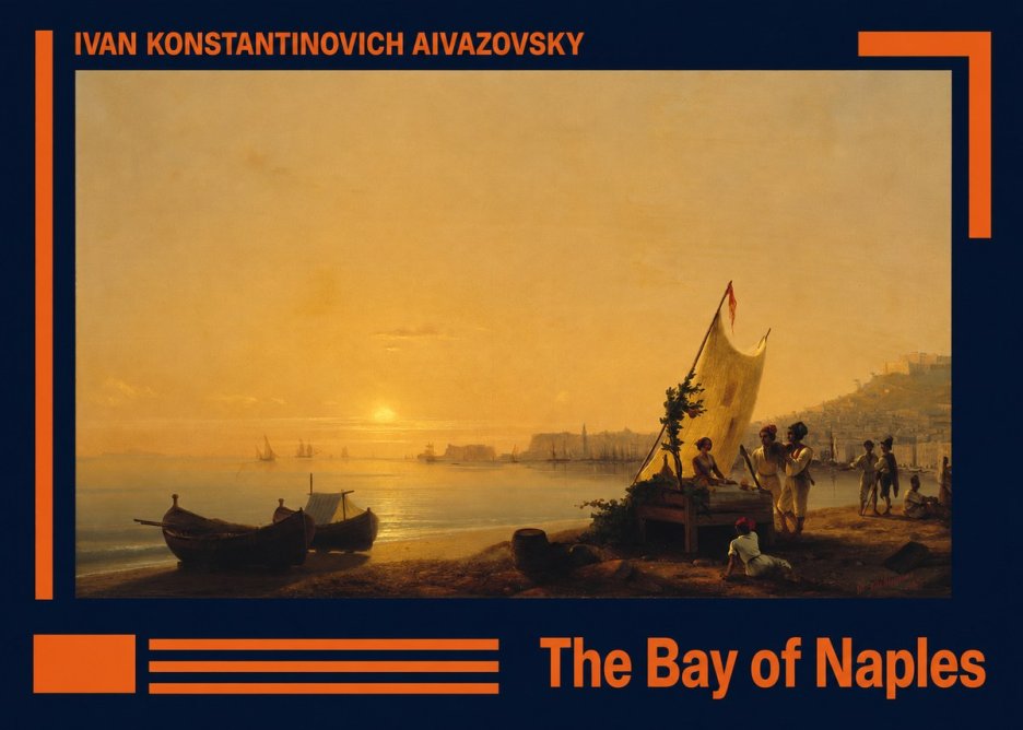 Ivan Konstantinovich Aivazovsky The Bay of Naples No2 - Poster