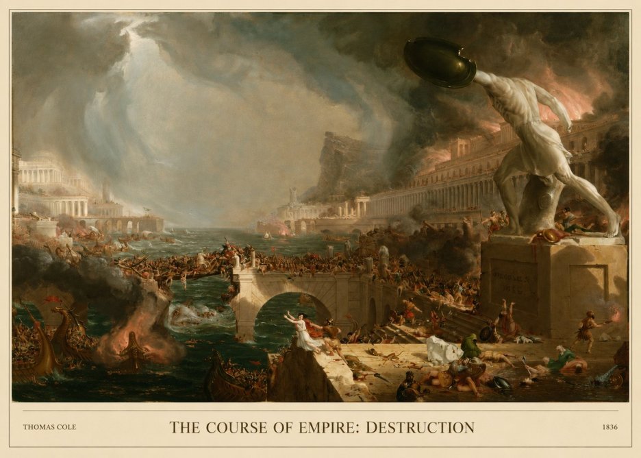 Thomas Cole The Course of Empire: Destruction No5 - Poster