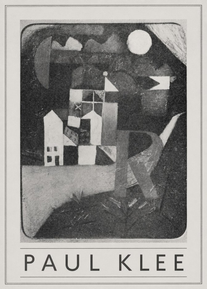 Paul Klee Village in the Mountains No5 - Poster