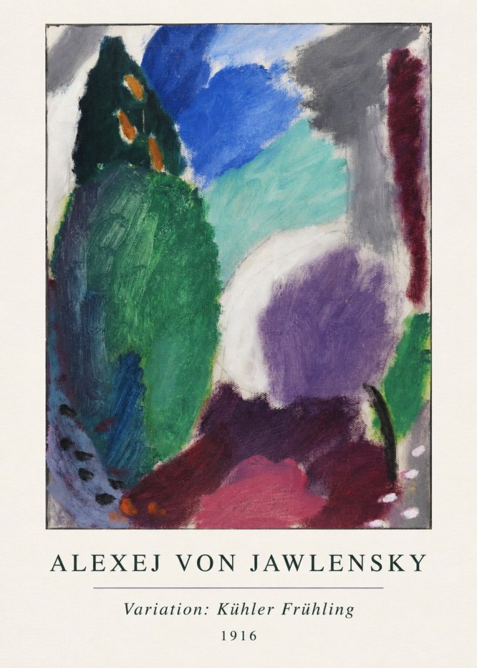 Alexej von Jawlensky Variation: Kühler Frühling No3 - Poster