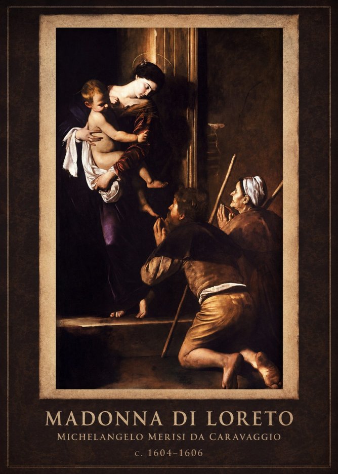 Michelangelo Merisi da Caravaggio Madonna Di Loreto No1 - Poster