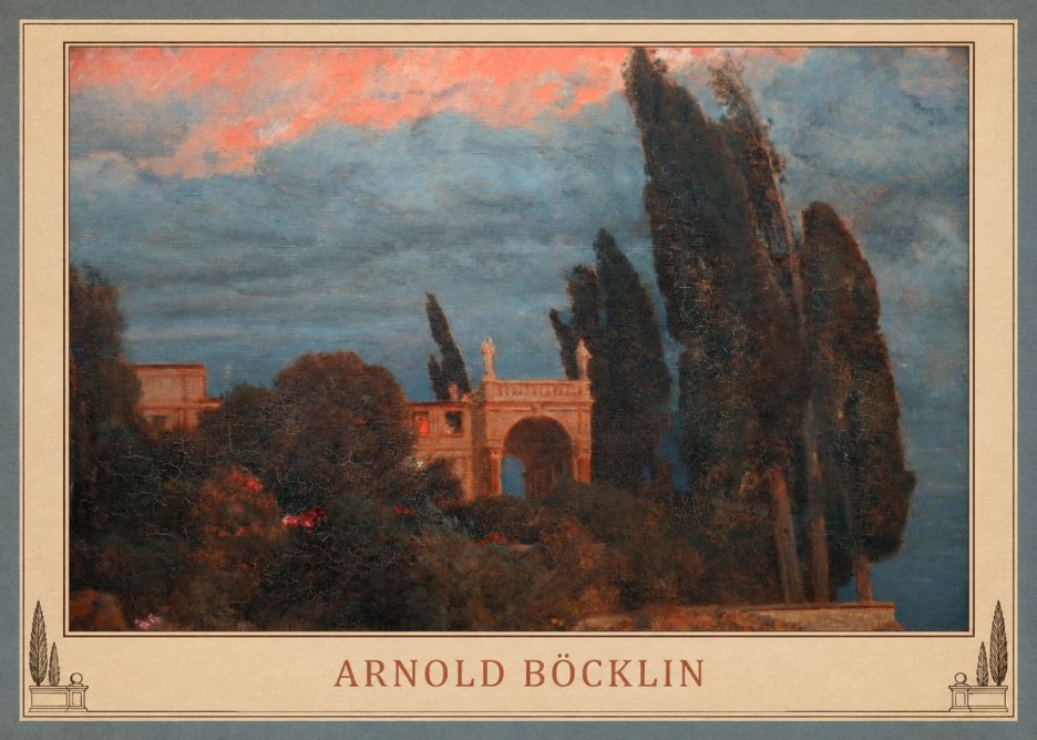 Arnold Böcklin Roman Villa No4 - Poster