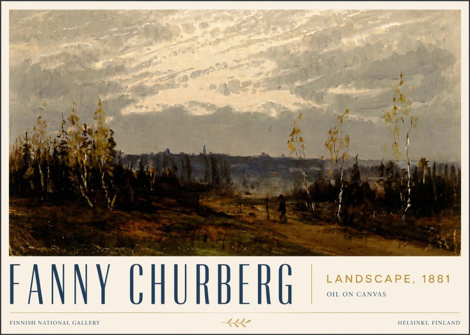 Fanny Churberg Landscape No5 - Poster