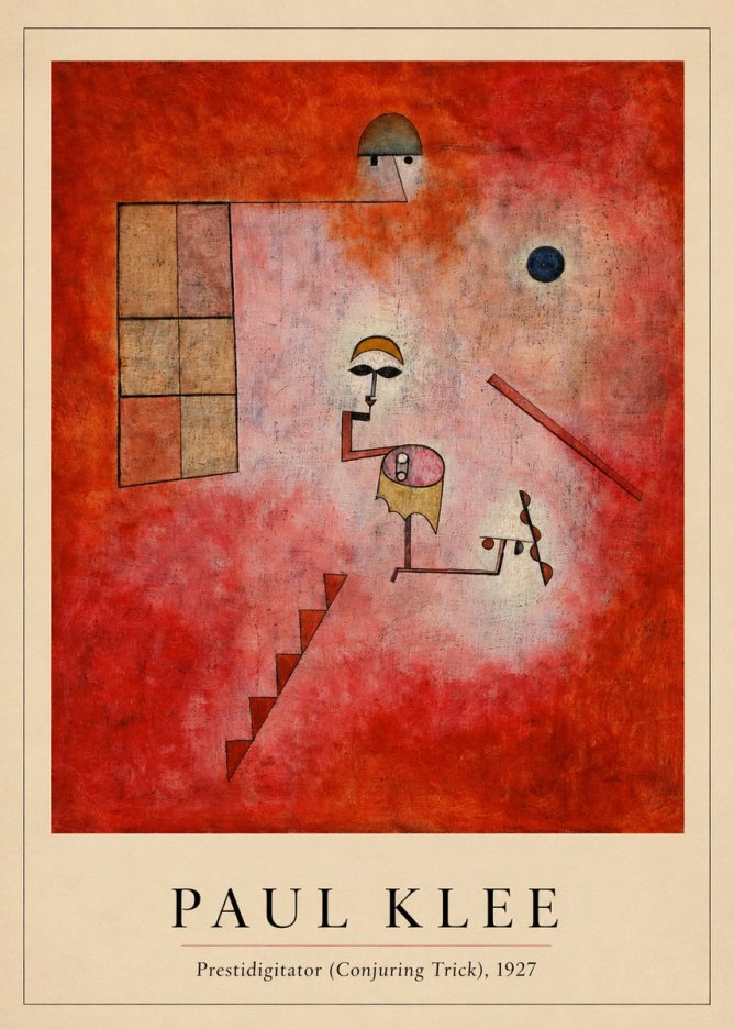 Paul Klee Prestidigitator (Conjuring Trick), 1927 No3 - Poster