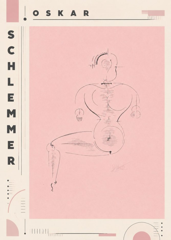 Oskar Schlemmer Figur L 1 No6 - Poster
