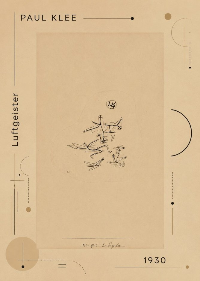 Paul Klee Luftgeister No4 - Poster