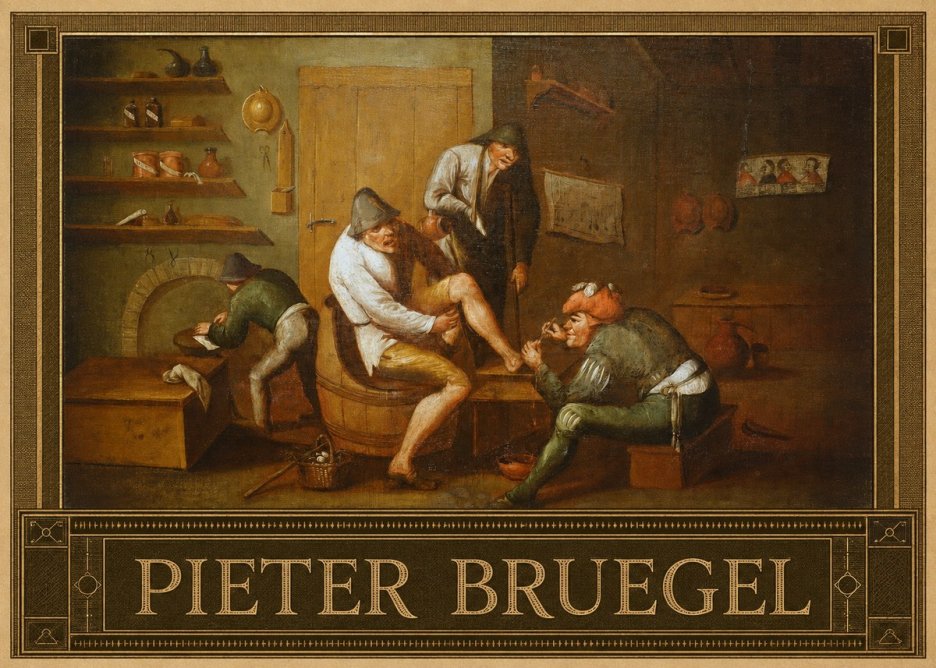 Pieter Bruegel The Foot Operation No3 - Poster
