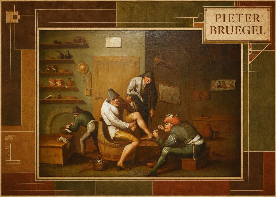 Pieter Bruegel The Foot Operation No6 - Poster