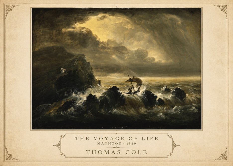 Thomas Cole The Voyage of Life: Manhood IV No3 - Poster