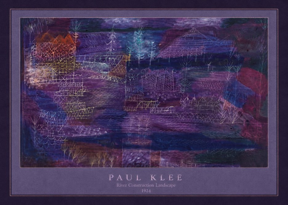 Paul Klee River Construction Landscape No4 - Poster