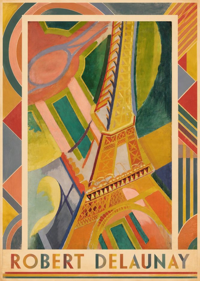 Robert Delaunay The Eiffel Tower No2 - Poster