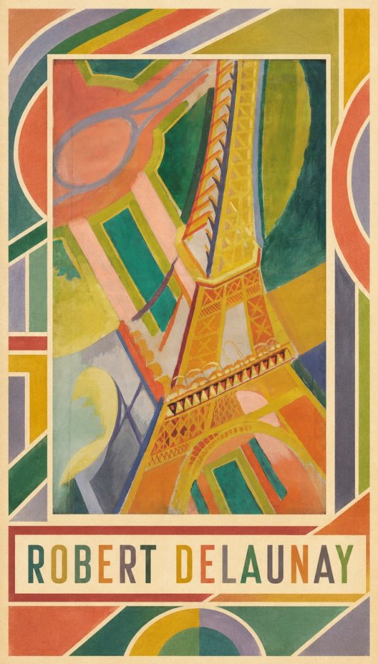 Robert Delaunay The Eiffel Tower No4 - Poster