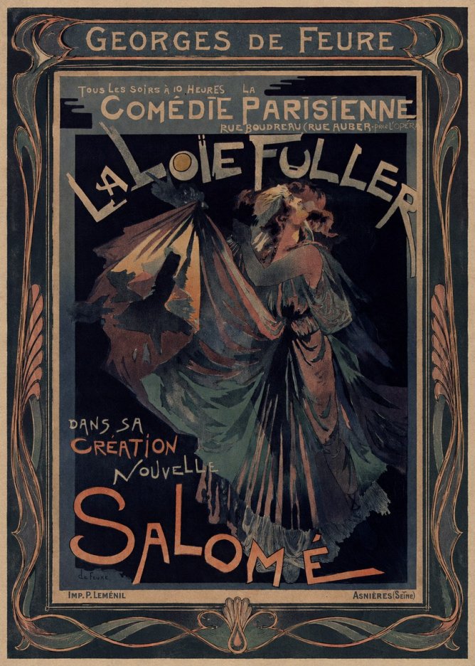 Georges de Feure La Loïe Fuller - Salomé III No1 - Poster