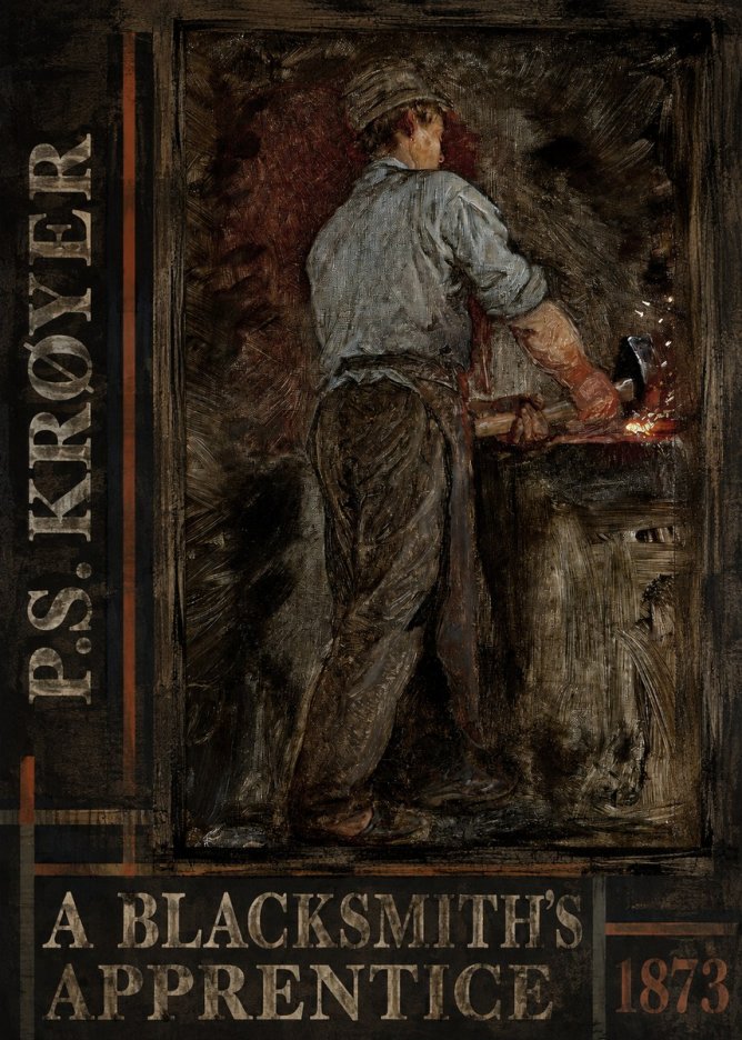 P.S. Krøyer A Blacksmith's Apprentice No4 - Poster