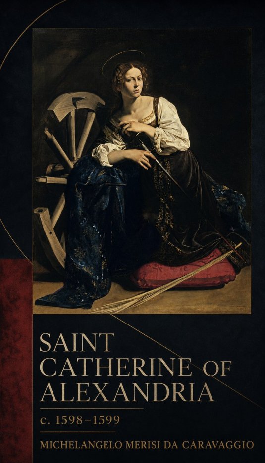 Michelangelo Merisi da Caravaggio Saint Catherine of Alexandria II No6 - Poster