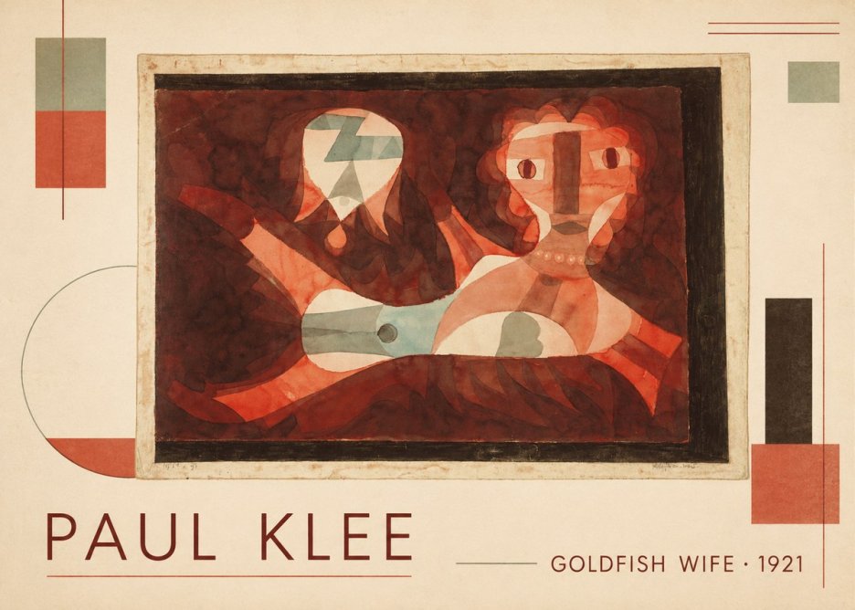 Paul Klee Goldfish Wife No1 - Poster