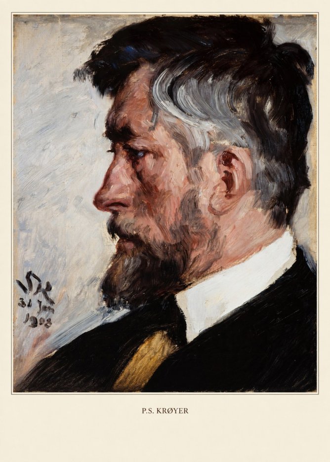P.S. Krøyer Self-portrait IV No5 - Poster