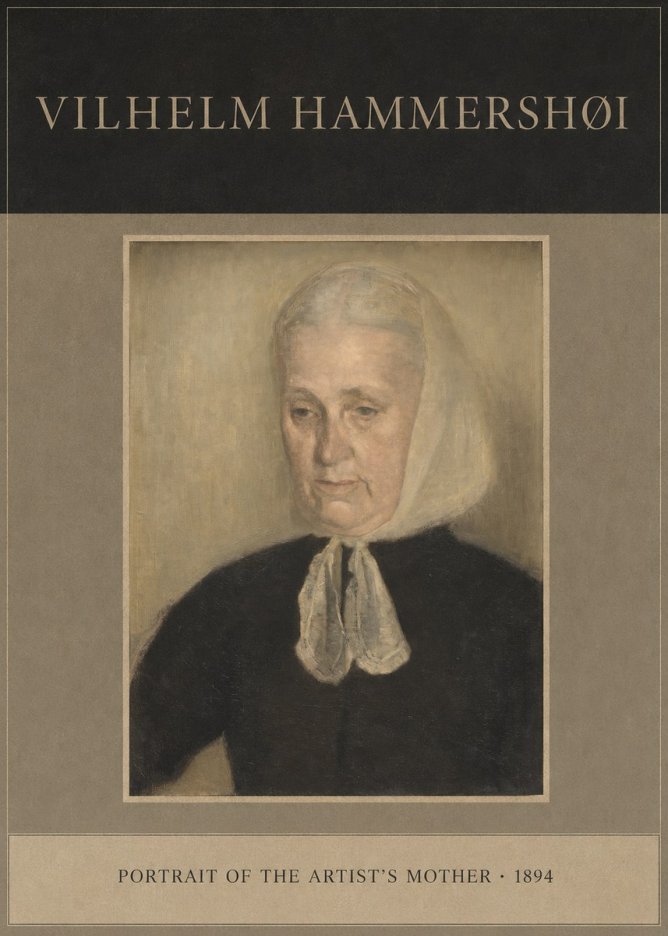 Vilhelm Hammershøi Portrait of the Artist's Mother · 1894 No4 - Poster
