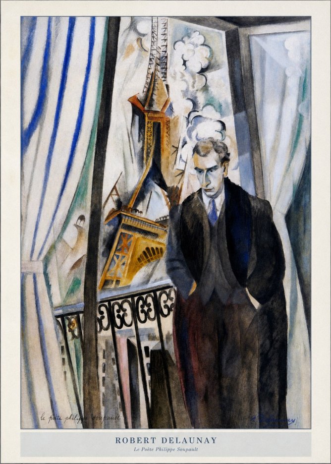 Robert Delaunay Le Poète Philippe Soupault No5 - Poster