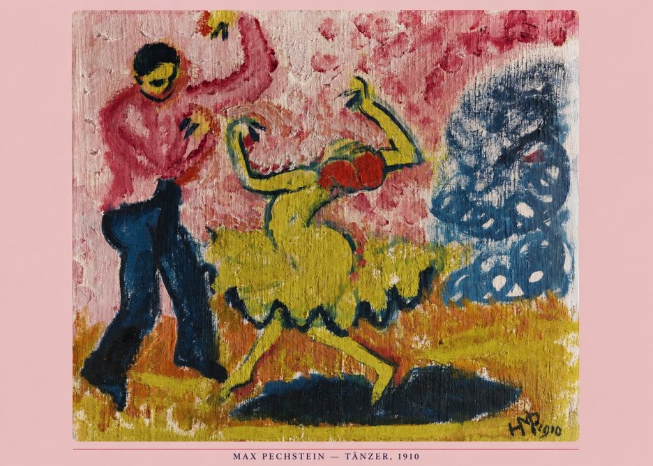 Max Pechstein Tänzer • 1910 No6 - Poster