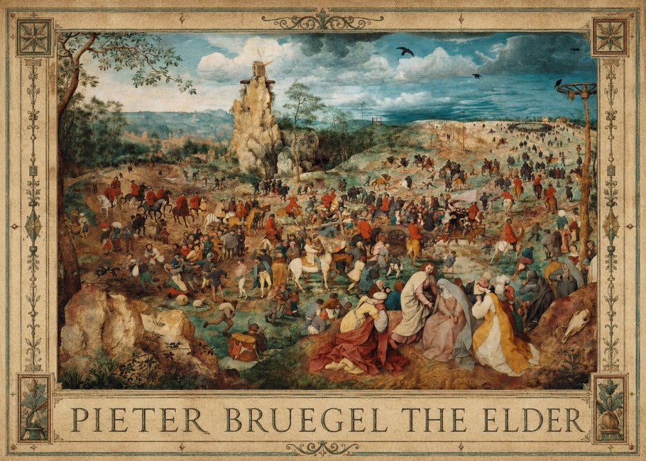 Pieter Bruegel The Procession to Calvary No1 - Poster
