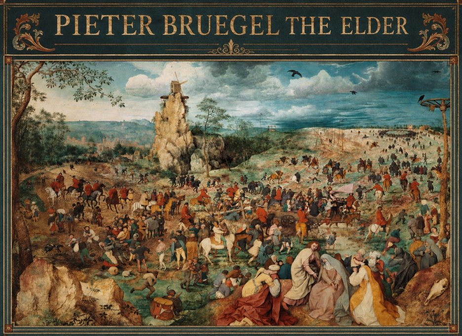 Pieter Bruegel The Procession to Calvary No4 - Poster