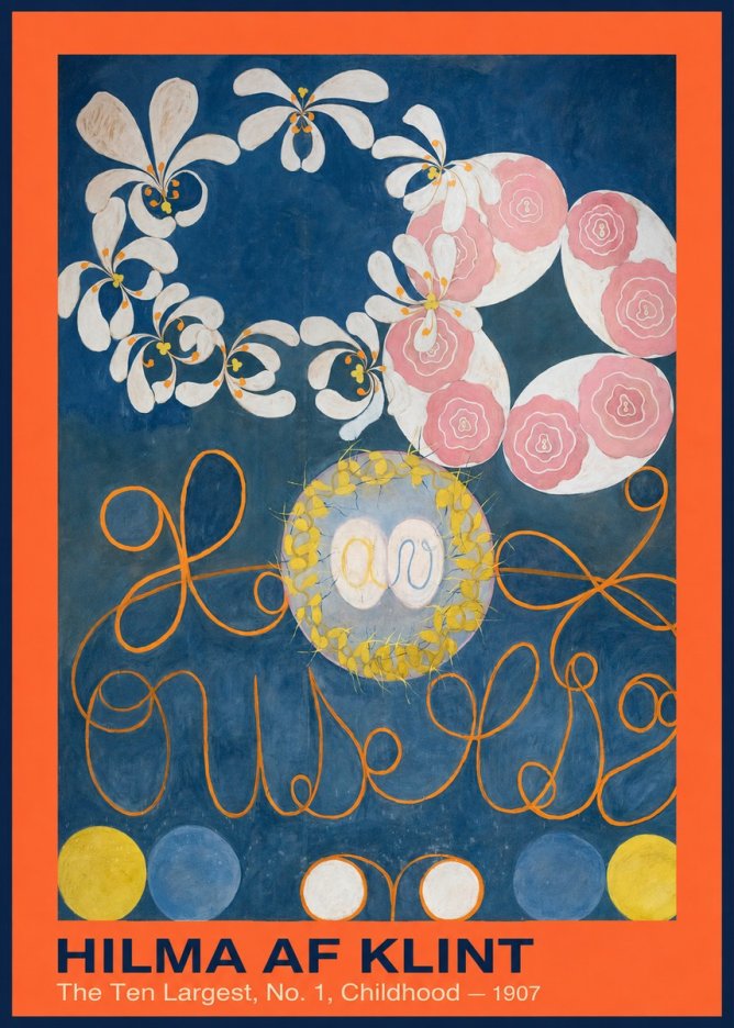 Hilma af Klint The Ten Largest, No. 1, Childhood I No2 - Poster