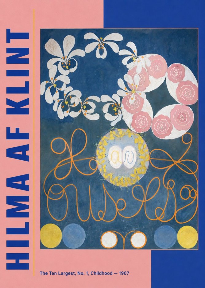 Hilma af Klint The Ten Largest, No. 1, Childhood I No3 - Poster