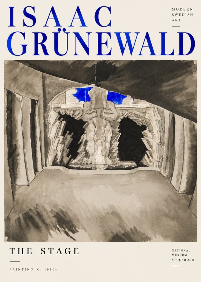 Isaac Grünewald The Stage No6 - Poster