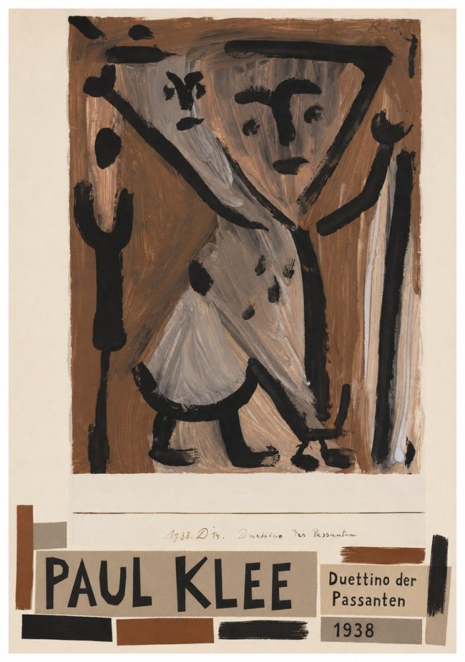 Paul Klee Duettino Der Passanten No4 - Poster
