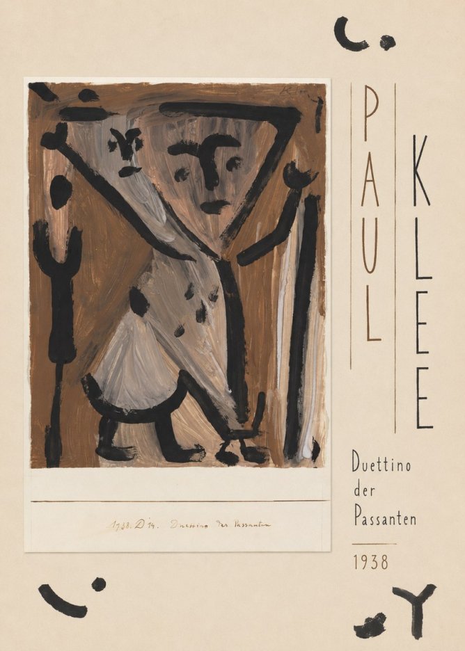 Paul Klee Duettino Der Passanten No5 - Poster