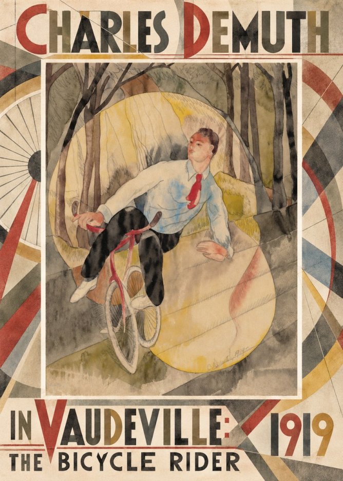 Charles Demuth In Vaudeville: the Bicycle Rider No6 - Poster