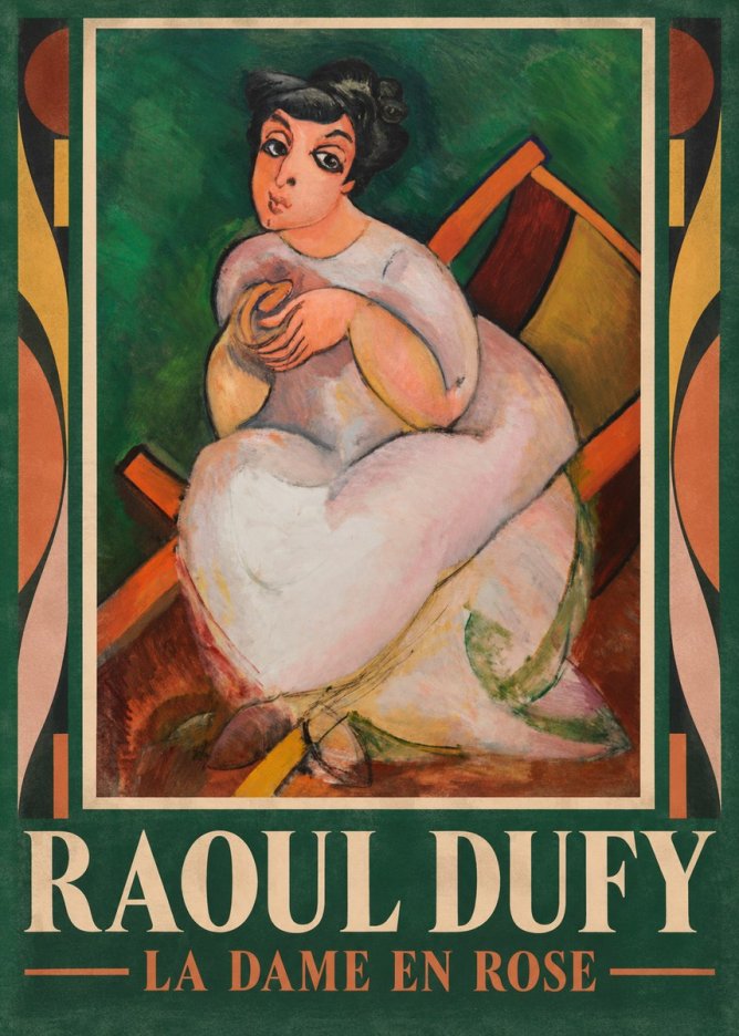 Raoul Dufy La Dame En Rose No1 - Poster