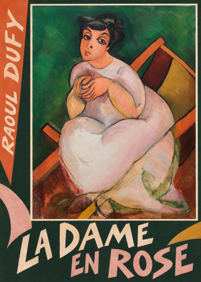 Raoul Dufy La Dame En Rose No6 - Poster