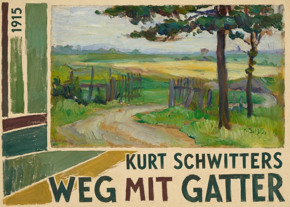 Kurt Schwitters Weg Mit Gatter No2 - Poster