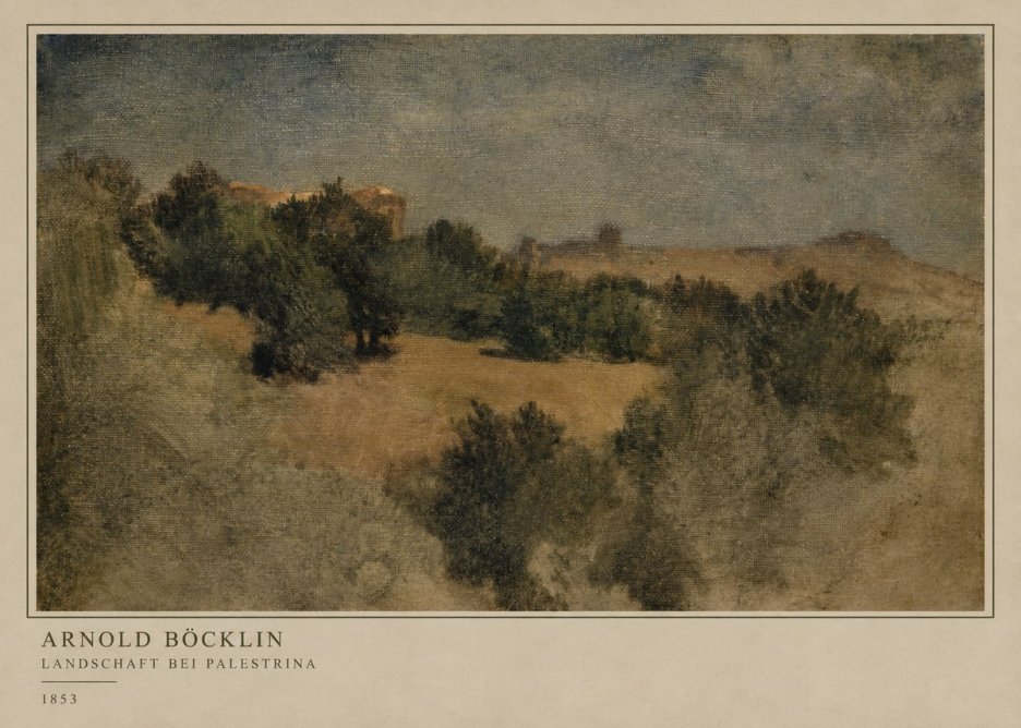Arnold Böcklin Landschaft Bei Palestrina No3 - Poster