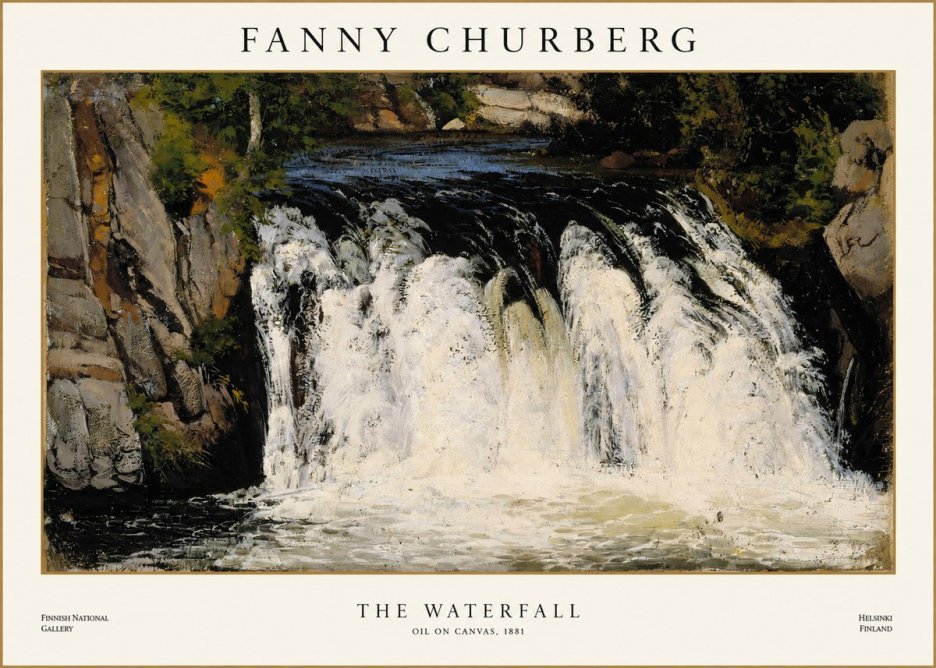 Fanny Churberg The Waterfall No1 - Poster