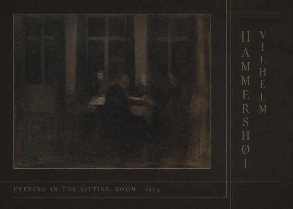Vilhelm Hammershøi Evening in the Sitting Room No4 - Poster