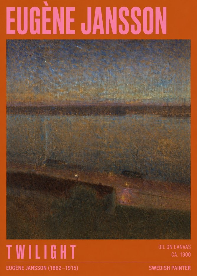 Eugène Jansson Twilight No2 - Poster